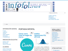 Tablet Screenshot of infofol.net